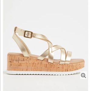 Torrid Gold Flatforms